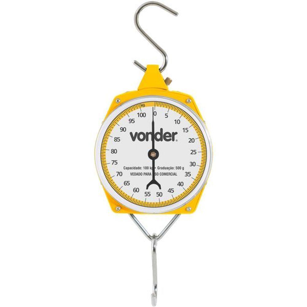 Balança Suspensa Tipo Relógio 100kg - Vonder - 1