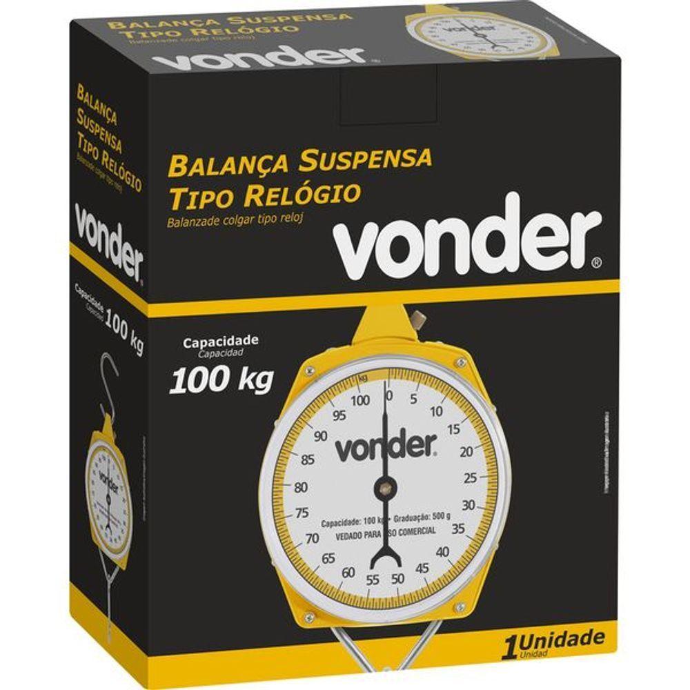 Balança Suspensa Tipo Relógio 100kg - Vonder - 2