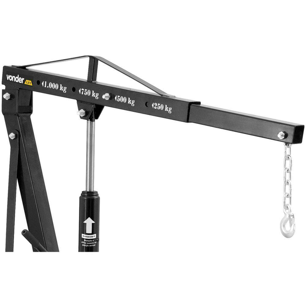 Guincho Hidráulico 1,0t Dobrável Com Prolongador - Vonder - 5