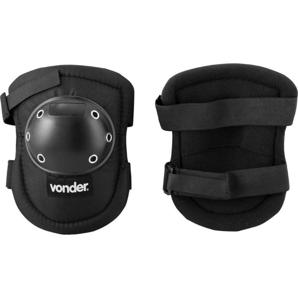 Joelheira De Proteção Com Velcro Preta Vonder - 2
