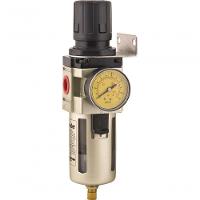 Filtro Regulador De Pressão 1-2 Npt Corpo Metálico Dreno Au - 1