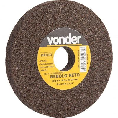 Rebolo Reto 152,4x19,0x31,8 G60 óxido De Alumínio Uso Geral