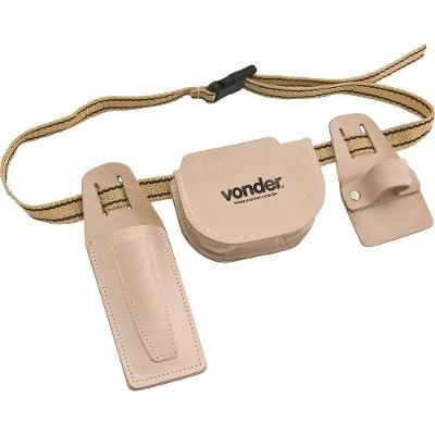 Cinto Para Carpinteiro Couro Natural - Vonder