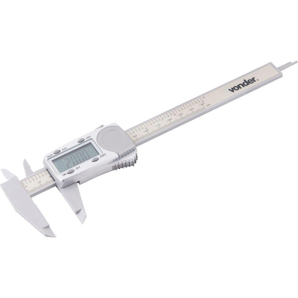 Paquímetro Digital 150mm 0,01mm Plástico Pd-153 - Vonder - 3