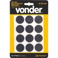 Feltro Autoadesivo Redondo 28mm Com 12 Peças Vonder - 2
