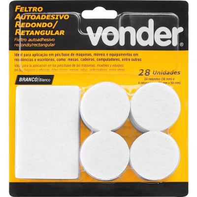 Feltro Adesivo Branco Red-ret Jg Com 28 Vonder