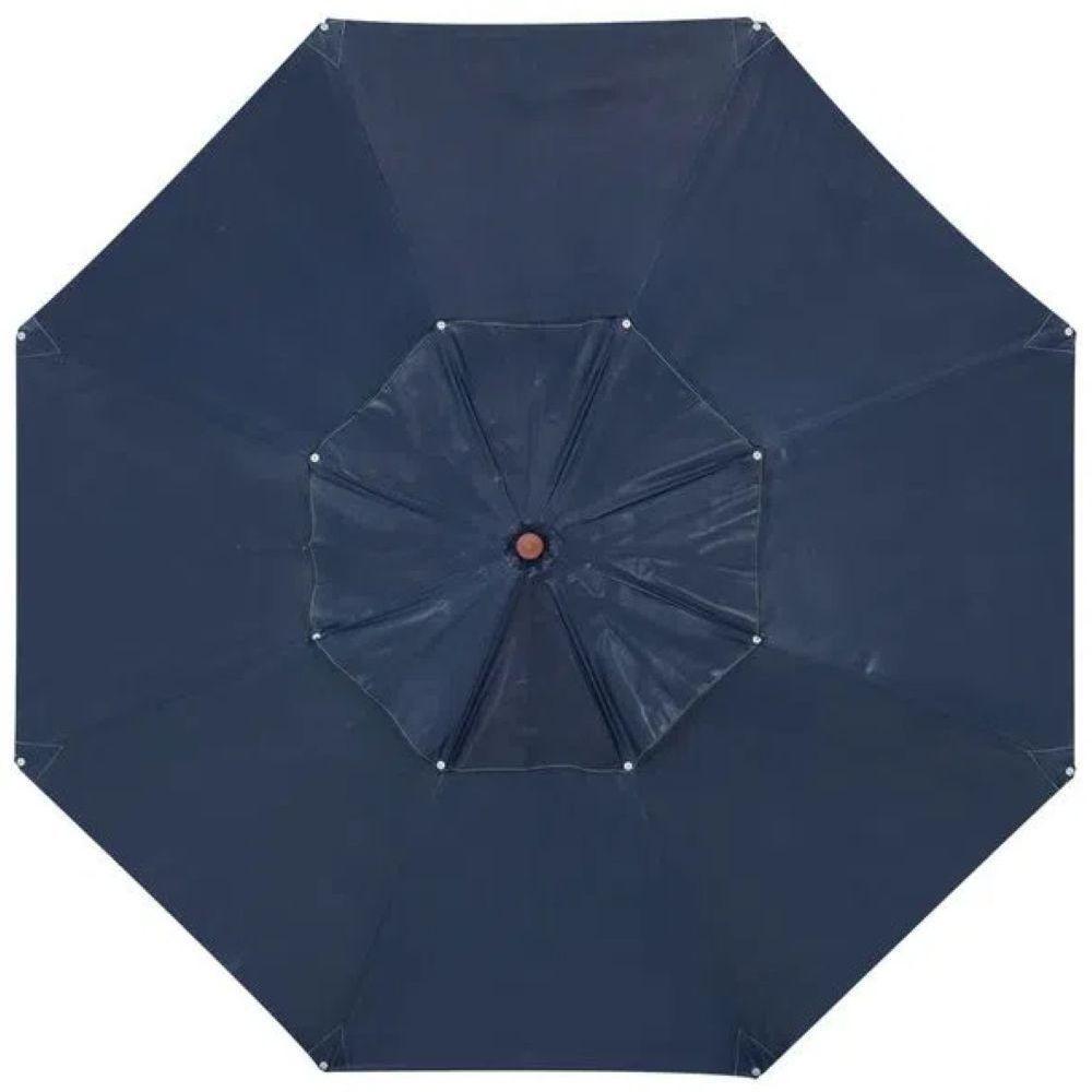 Ombrelone Central Positano Em Madeira 2,40 Metros Azul Bel - 2