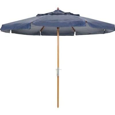 Ombrelone Central Positano Em Madeira 2,40 Metros Azul Bel