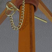 Ombrelone Central Positano Em Madeira 2,40 Metros Azul Bel - 5