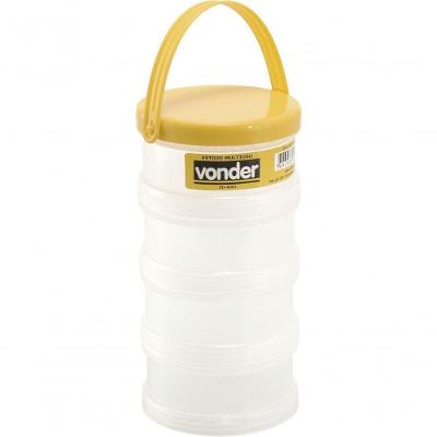 Estojo Plástico Multiuso Com 4 Partes Vd4003 Vonder