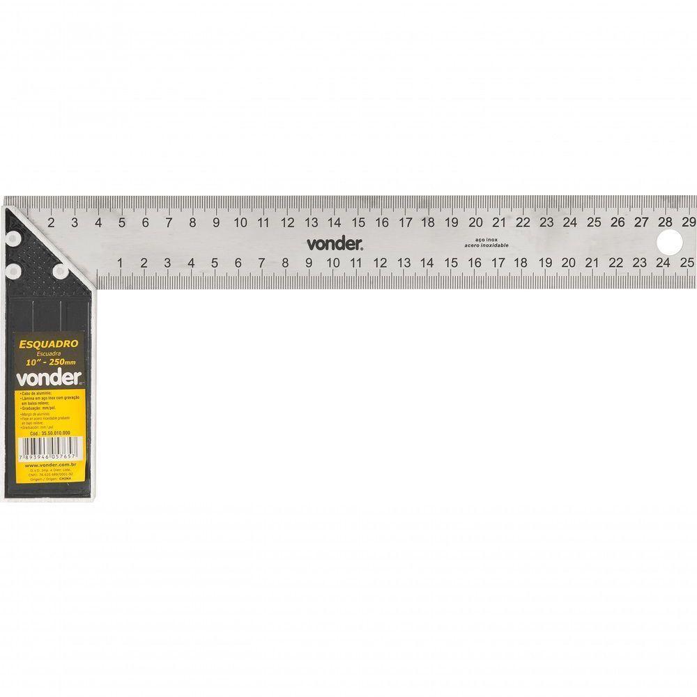 Esquadro 10 Cabo Alumínio Vonder - 2