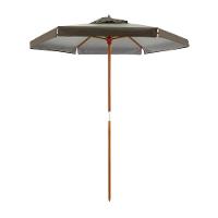 Ombrellone Madeira Cobertura Pvc 2,00m Marrom Bel Lazer - 1