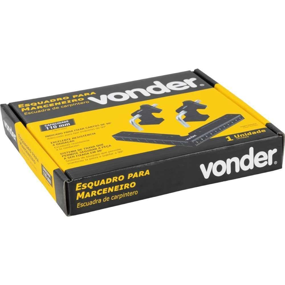 Esquadro Marceneiro 11 Cm X 90 Graus Vonder - 5