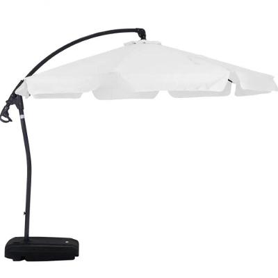 Ombrellone Suspenso Búzios Giratório 3,00m Branco Com Base Bel Lazer