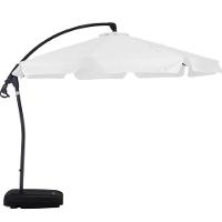 Ombrellone Suspenso Búzios Giratório 3,00m Branco Com Base Bel Lazer - 1