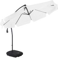 Ombrellone Suspenso Búzios Giratório 3,00m Branco Com Base Bel Lazer - 2