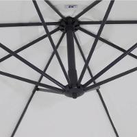 Ombrellone Suspenso Búzios Giratório 3,00m Branco Com Base Bel Lazer - 5