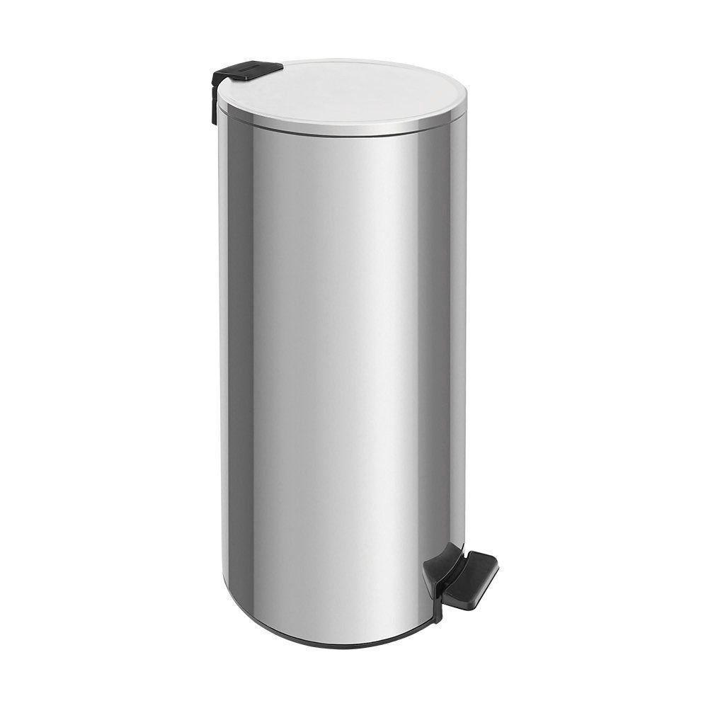 Lixeira Tramontina Loop Com Pedal 30l Redonda Inox Polido Inox Polido - 1