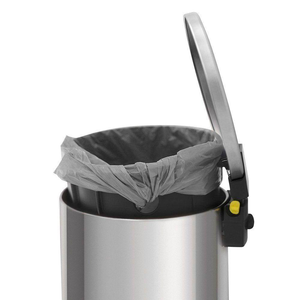 Lixeira Tramontina Loop Com Pedal 30l Redonda Inox Polido Inox Polido - 2