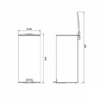 Lixeira Tramontina Loop Com Pedal 30l Redonda Inox Polido Inox Polido - 6