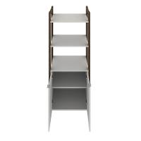 Estante Escritório Com 2 Portas Cr25004 Branca/Nogal