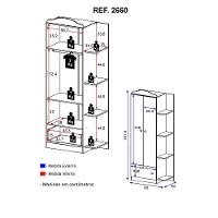 Guarda-roupa João e Maria 2 Portas 1 Gaveta Multimóveis - 5