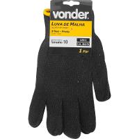 Luva De Malha 3 Fios Lmv 3 Preta Encartelada Vonder - 2