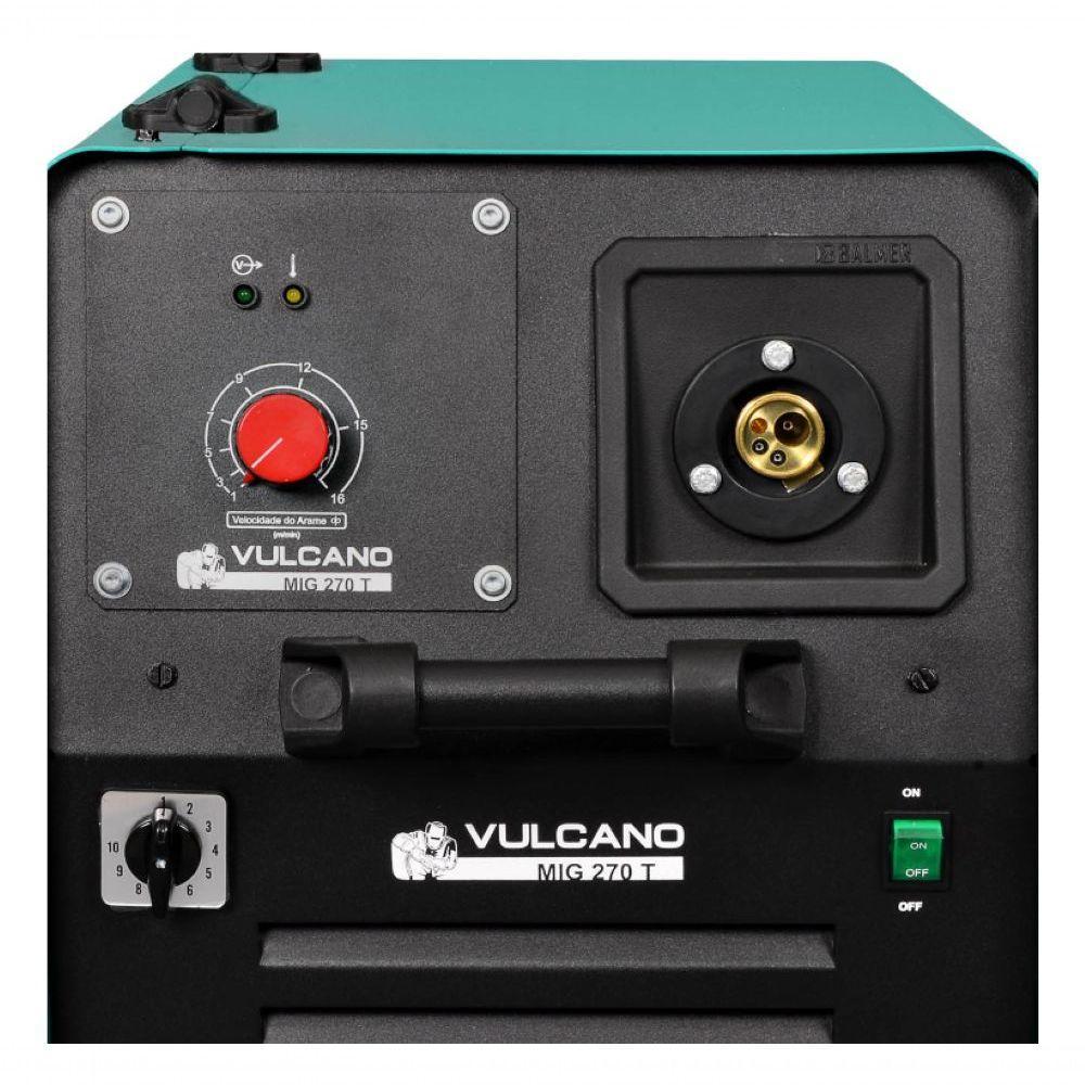 Máquina Mig-mag Vulcano Mig-270t 30-250a 220-380v Trifásico - 3