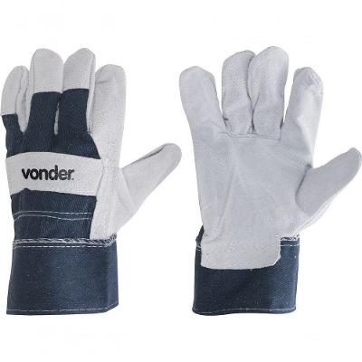 Luva Mista 7cm Palma Raspa Dorso Jeans Ca29890 Vonder