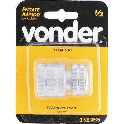 Engate Rápido Jardim 1-2 Alumínio Passagem Livre Vonder