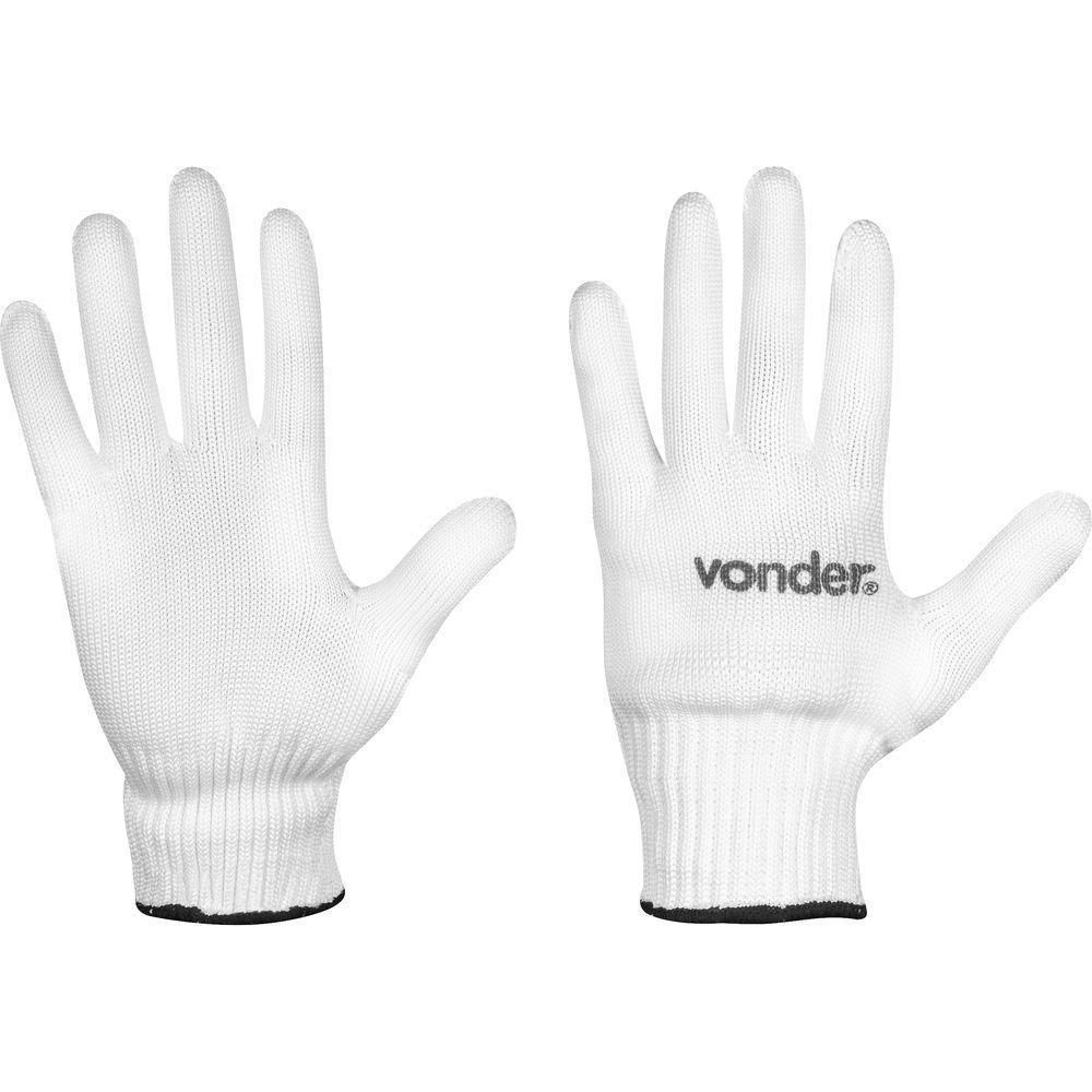 Luva De Helanca Branca Com 06 Pares Vonder - 1