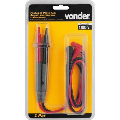 Ponta Prova Cat-iii Para Ali Com Multimetro - Vonder