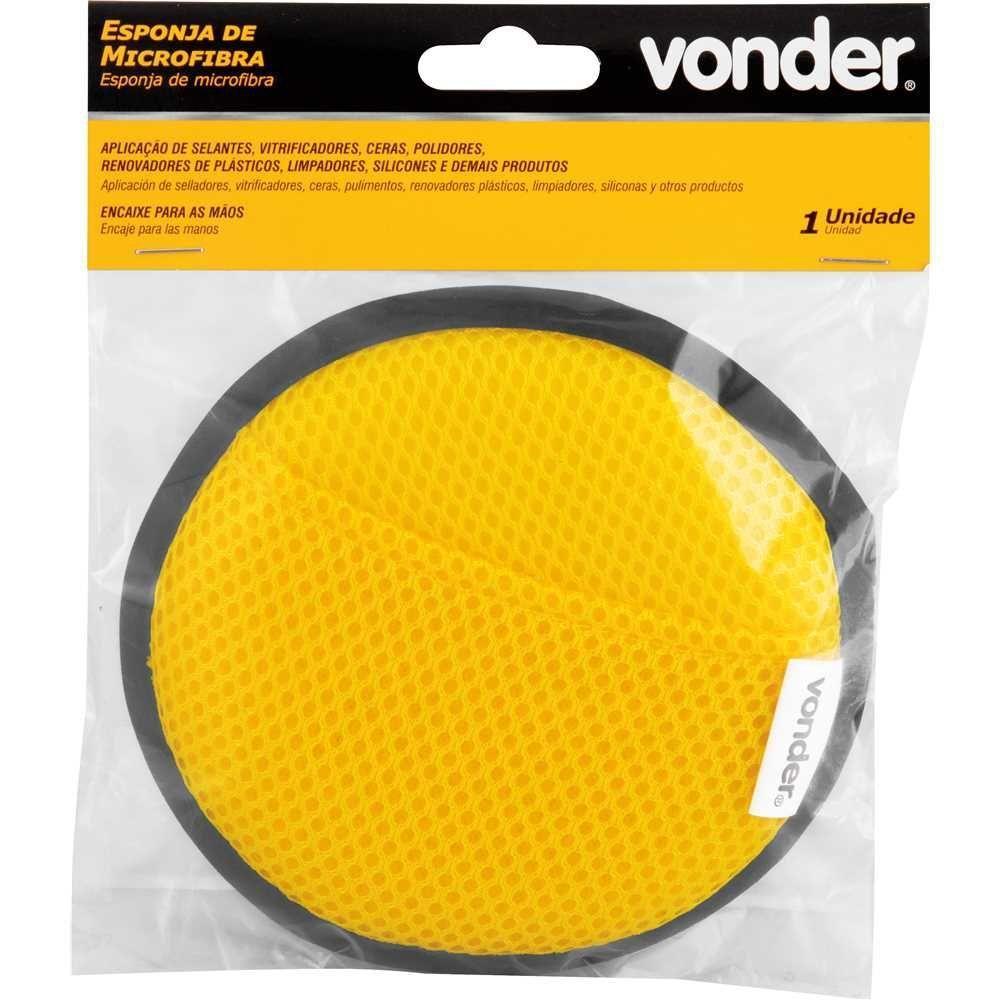 Esponja De Microfibra Com Encaixe Para As Mãos Vonder - 4