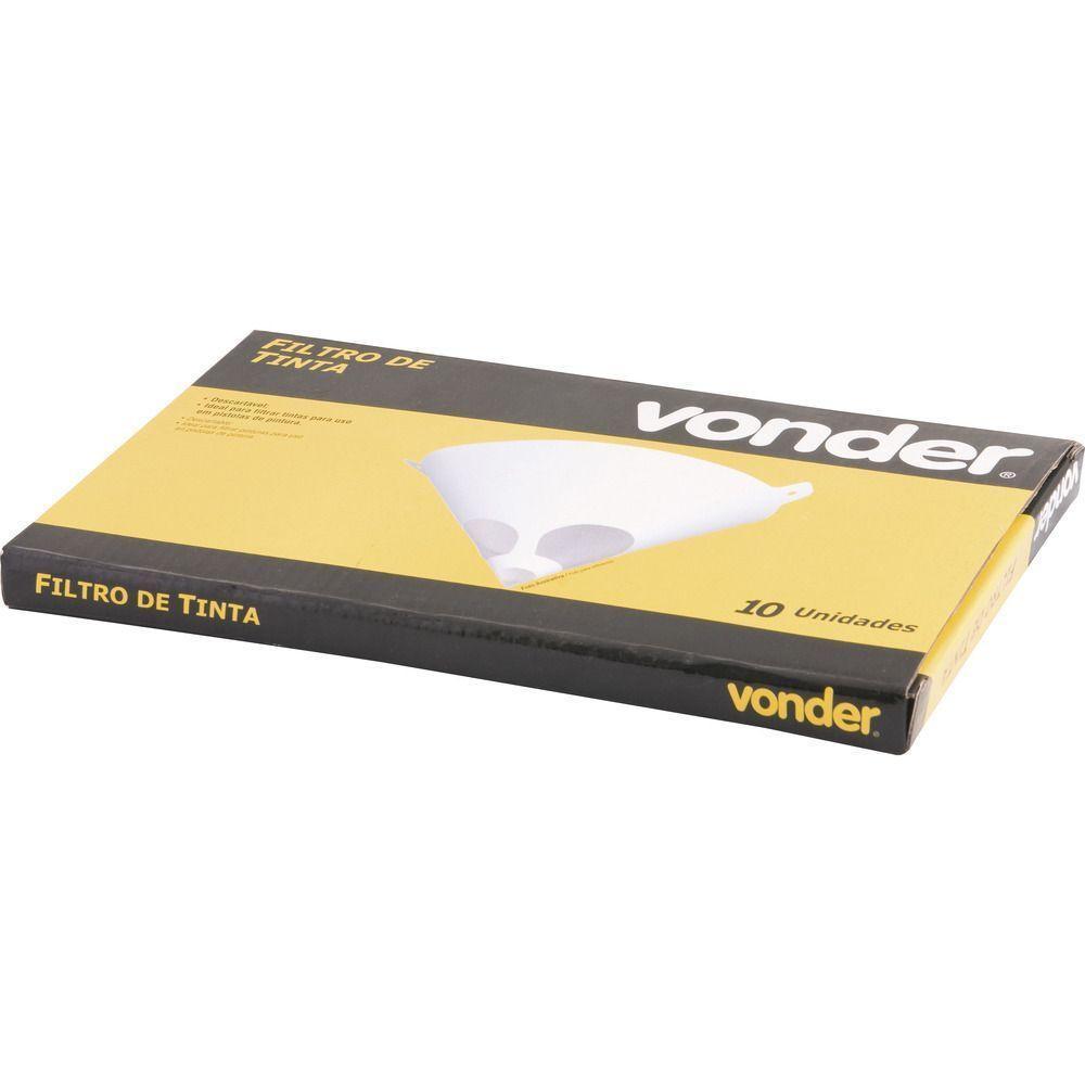 Filtro Coador De Tinta Descartável Com 10 Peças Vonder - 2