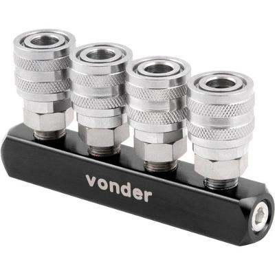 Engate Rápido Fêmea Quádruplo Com Rolete 1-4 Vonder