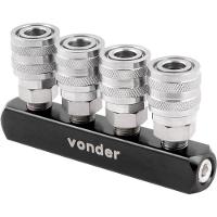 Engate Rápido Fêmea Quádruplo Com Rolete 1-4 Vonder - 1