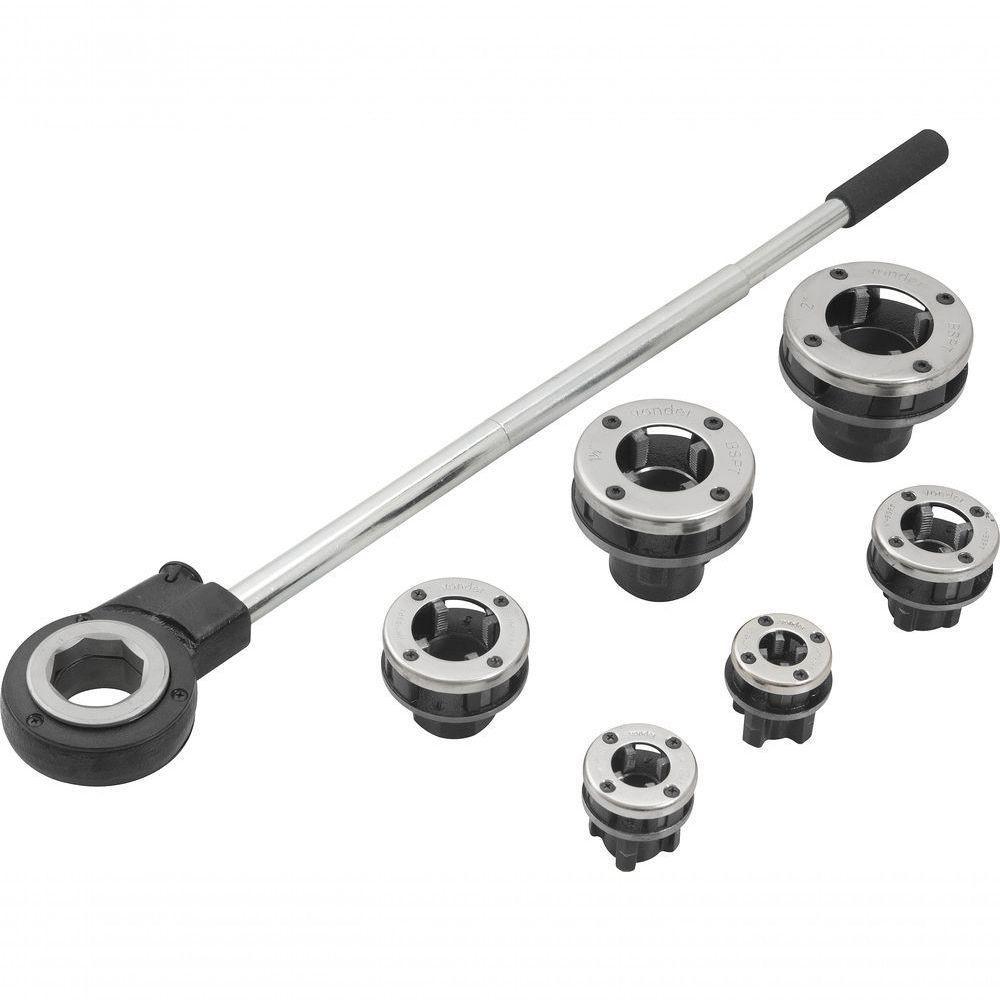 Jogo Tarraxa Manual 1-2 à 2 Bspt Com Catraca Para Tubo De - 1