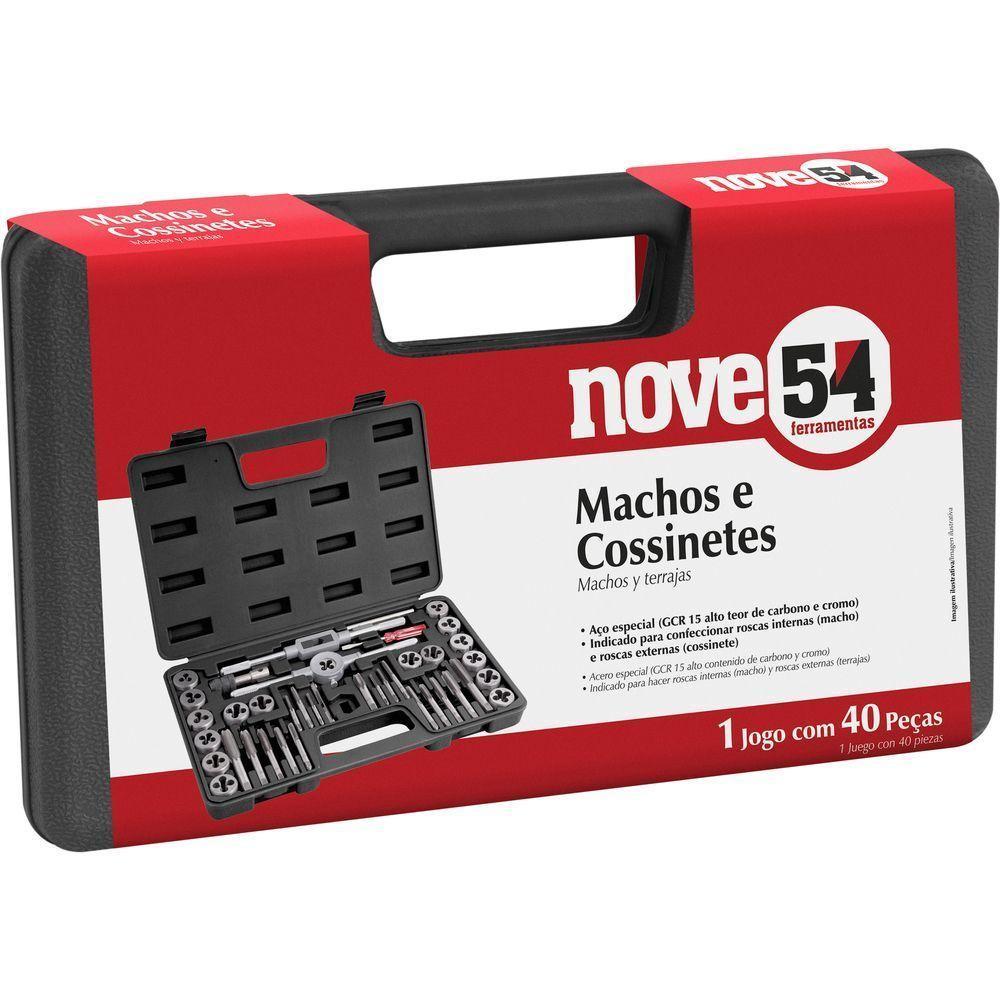 Jogo Macho Manual E Cossinete Com 40 Peças - Nove54 - 9