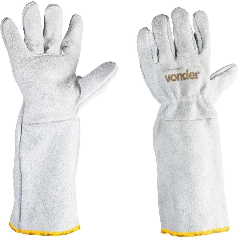 Luva Raspa Com Reforço Palma 20 Cm Petrol Vonder - 1