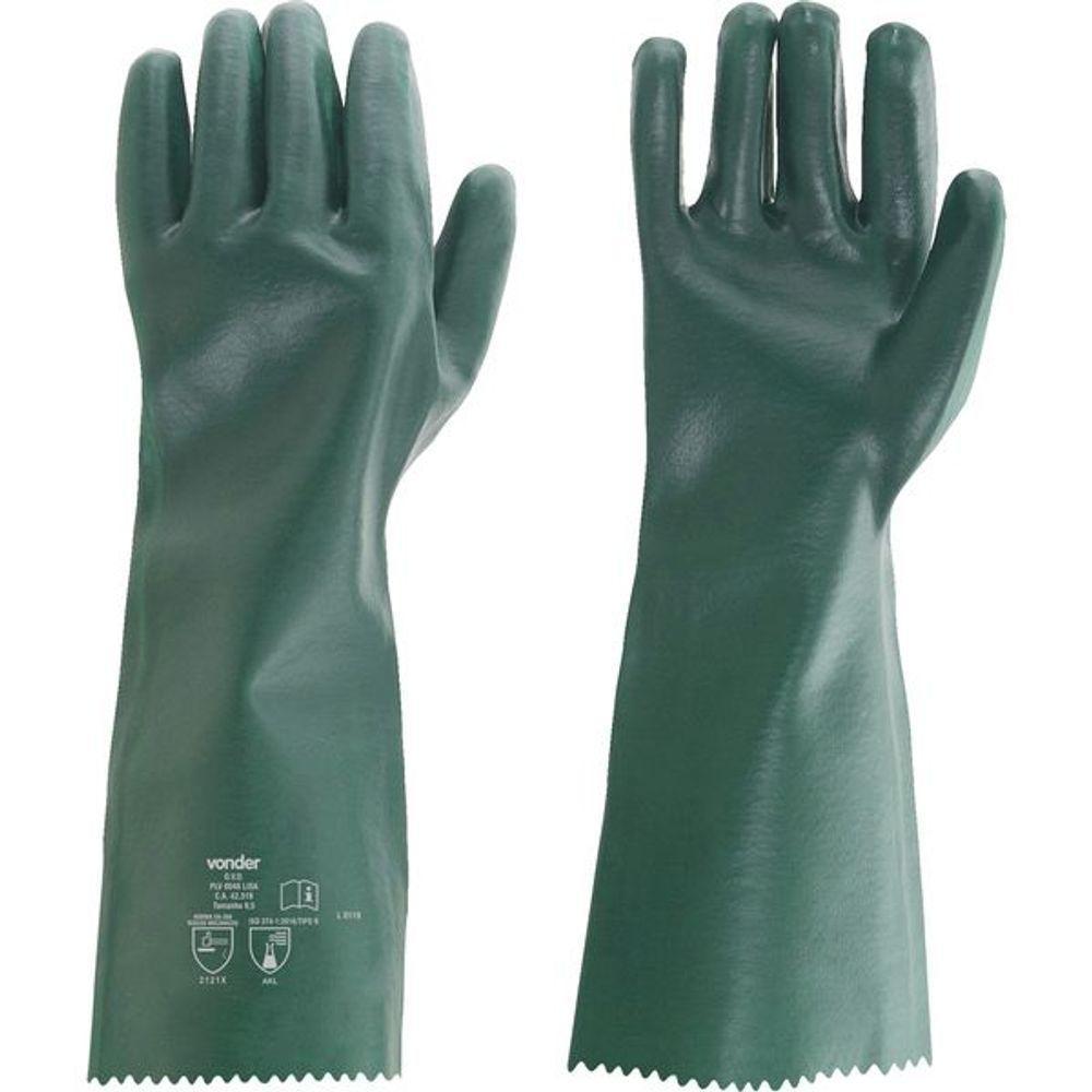 Luva Pvc Lisa Com Forro 46cm Plv0046 Com 5 Pares Vonder - 1
