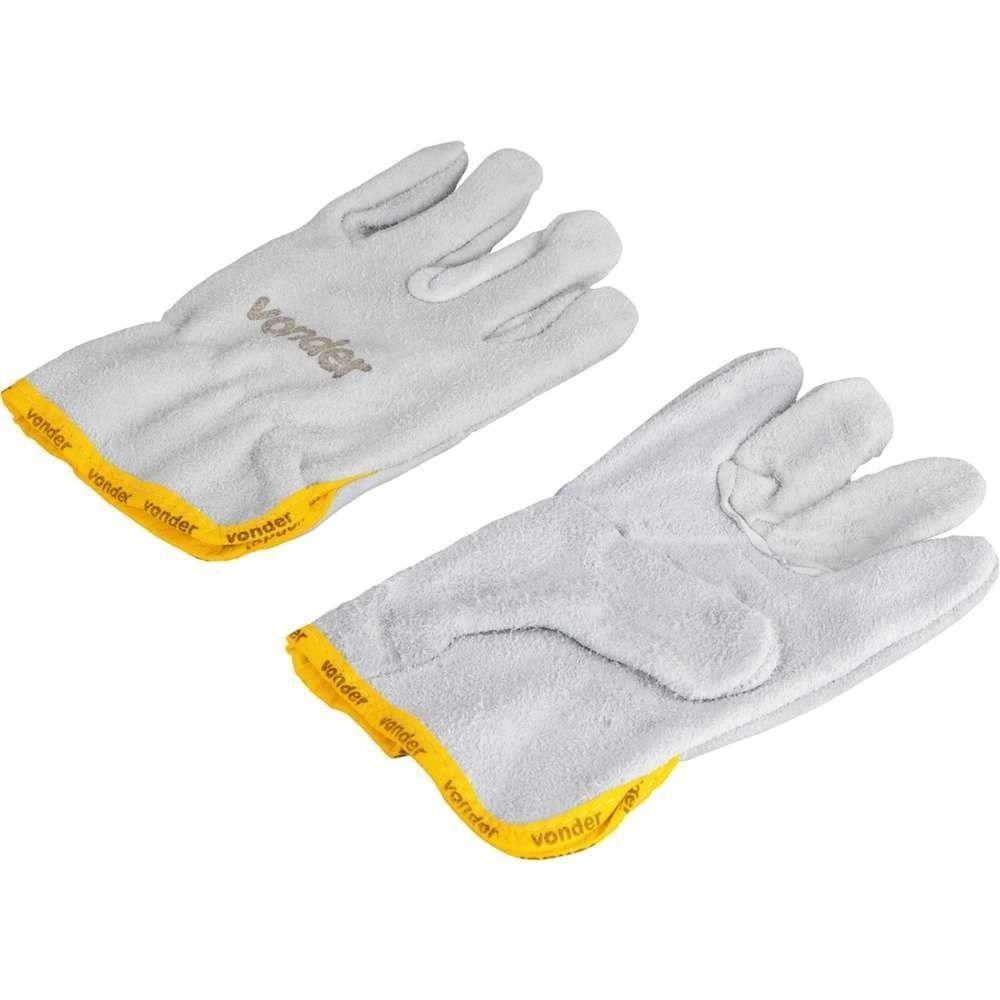 Luva Raspa Com Reforço Palma 7 Cm Petrol Vonder - 3