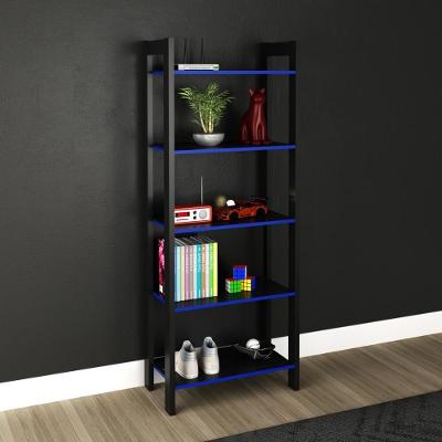Estante Gamer Multiuso 65 Cm Multimóveis Cr25061 Preta/Azul
