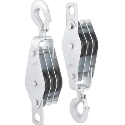 Moitão Cadernal 970kg 3 Roldanas 60x12,7mm Com 2 Peças Vonder