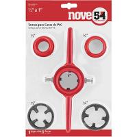 Jogo Tarraxa Para Cano De Pvc 1-2" A 1" Corpo Plástico Nove54 - 6
