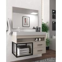 Gabinete Banheiro Com Cuba E Espelheira 80cm Multimóveis Cr10071 Nude - 1