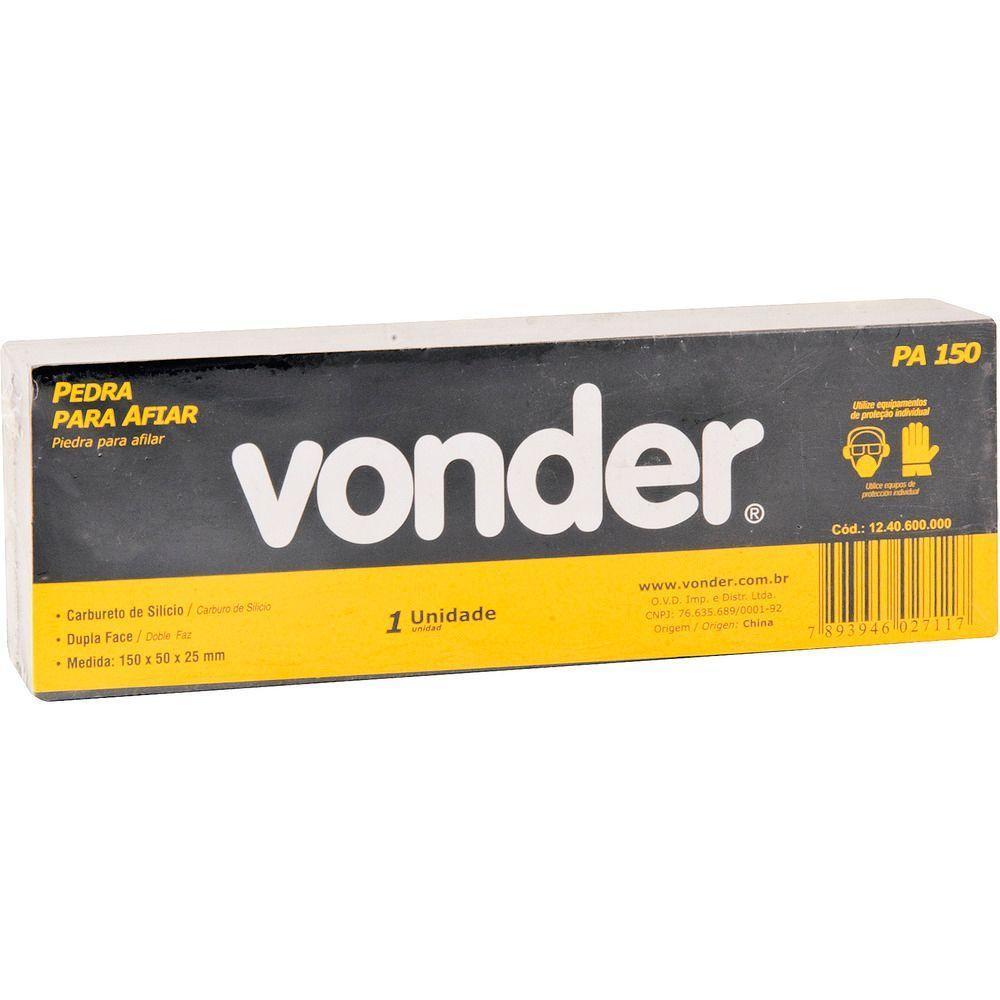 Pedra Afiar Retangular 152,4x50,8x25,4mm Dupla Face Vonder - 4