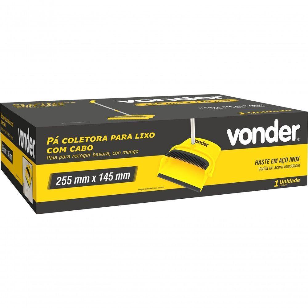 Pá Coletora Para Lixo 255 Mm Com Cabo Vonder - 2