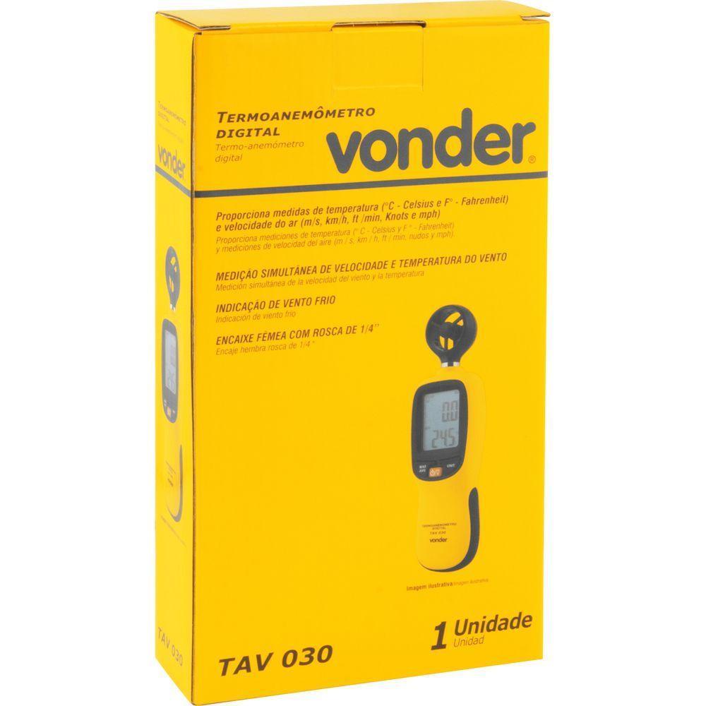 Termoanemômetro Digital Tav 030 Vonder - 4