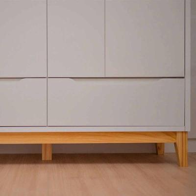 Guarda Roupas Infantil 4 Portas 2 Gavetas CR40028 Branco MDF