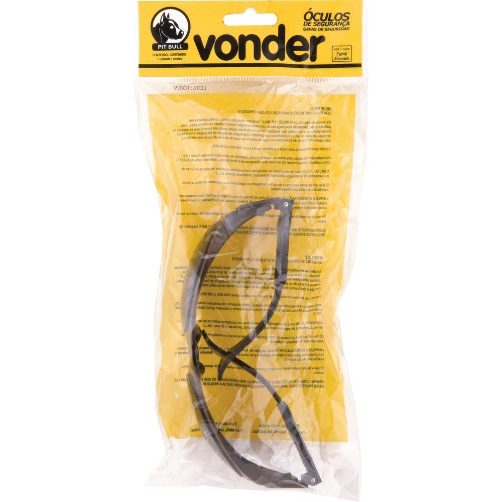 Óculos Policarbonato Pit Bull Cinza S- Anti Embaçante Vonder - 2